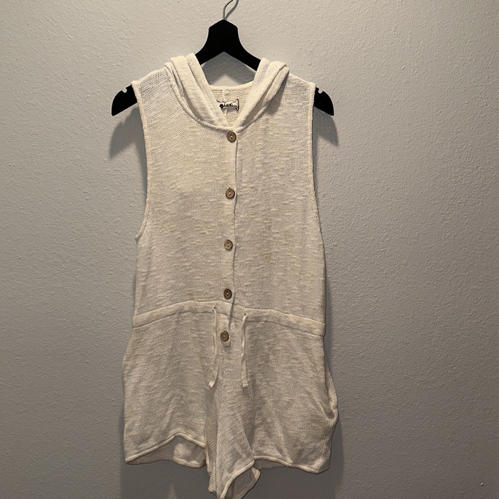 NIGHTCAP *Portia* boho natural hooded romper flirt suit playsuit 3 M L - Picture 5 of 7